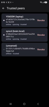 xlog2-android mesh trust dialog
