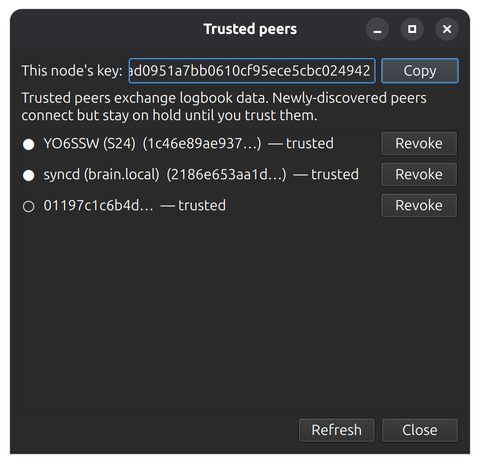 xlog2 mesh peer trust dialog